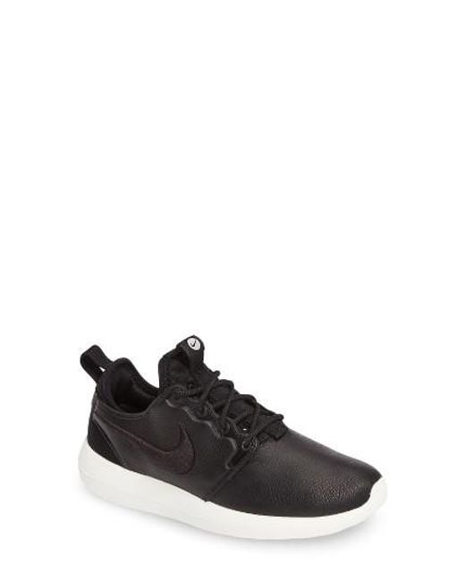 Amazon Nike Women's W Roshe Two SI, BLACK/BLACK IVORY